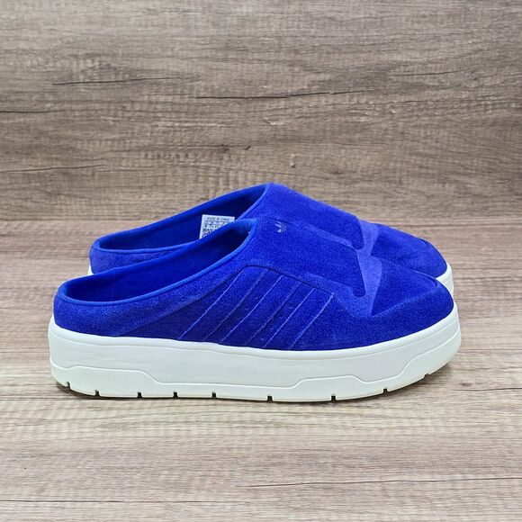 Adidas Rivalry Women's Size 9 Blue Suede Mules Shoes (IH2871) - Picture 1 of 9